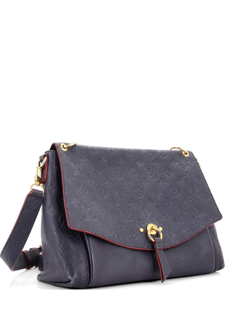 Louis Vuitton Pre-Owned Blanche Handbag Monogram Empreinte Leather MM satchel - Blu