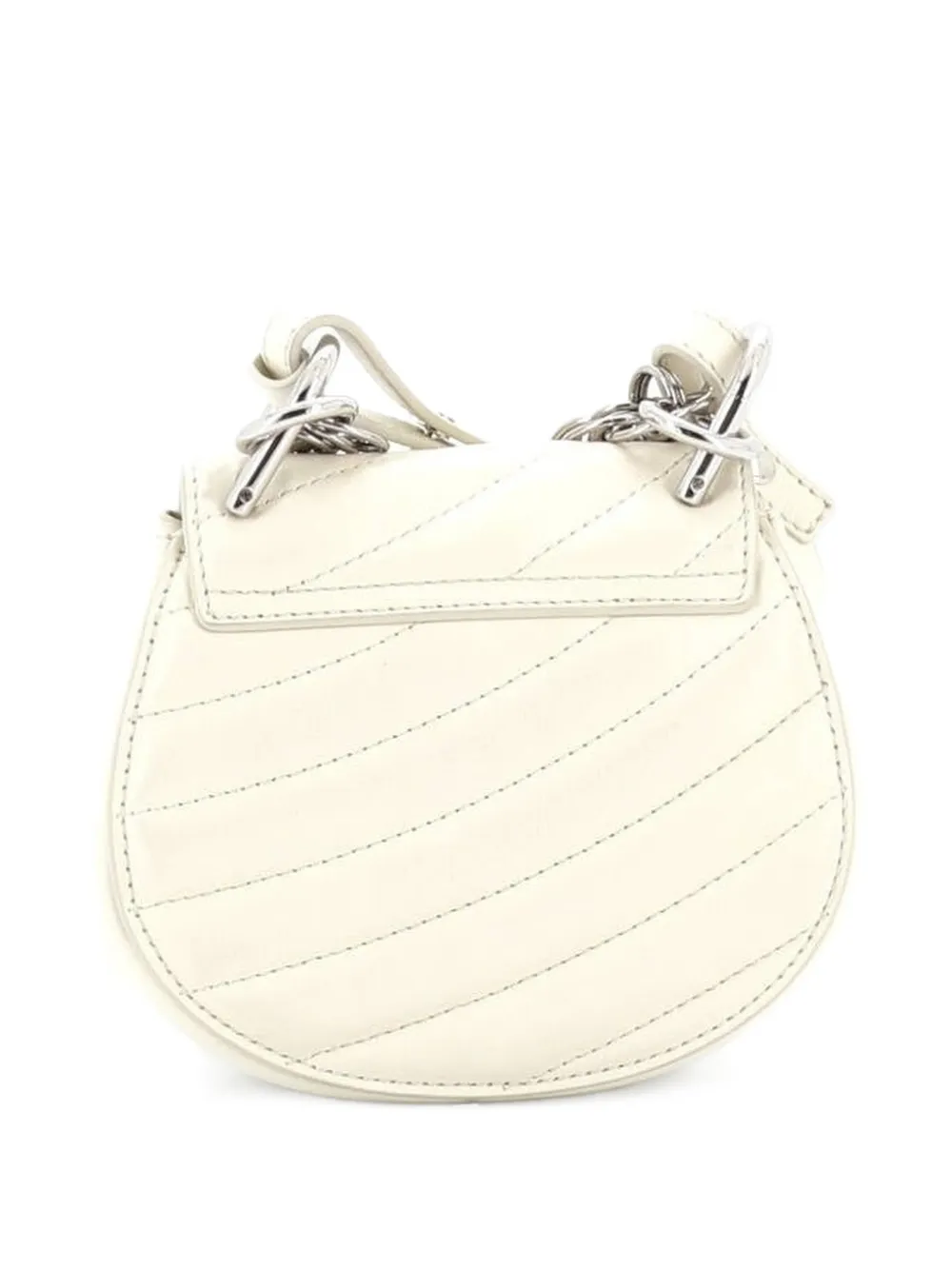 Chloé Pre-Owned Drew Bijou Quilted Leather Nano crossbody bag - Toni neutri