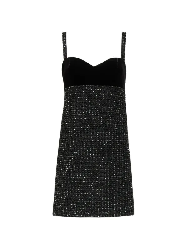 Costarellos Aphra Beaded Mini Dress | Black | FARFETCH Costarellos Aphra Beaded Mini Dress | Black | FARFETCH
