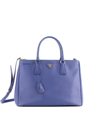 Prada Pre-Owned バイカラーダブルジップ サフィアーノレザー