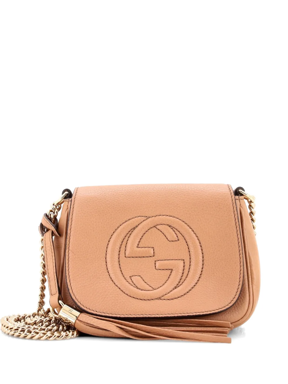 Gucci Pre-Owned Soho Chain Leather Small crossbody bag - Toni neutri