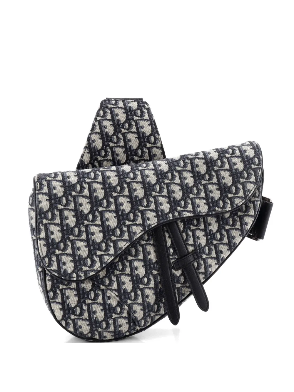 Christian Dior Pre-Owned Saddle Oblique Canvas crossbody bag - Blu