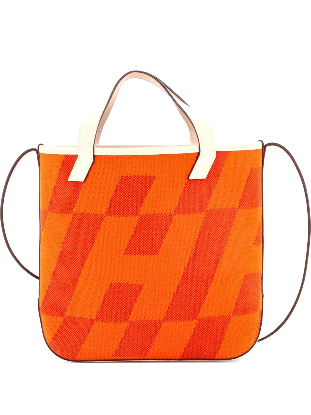 Hermès Pre-Owned Cabas H en Biais Tote Canvas with Leather 27 shoulder bag - Toni neutri