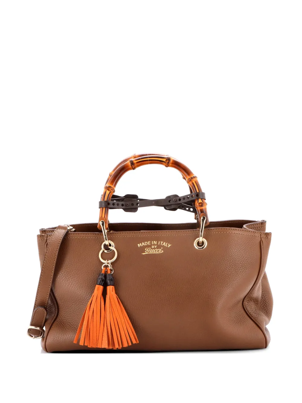 Gucci Pre-Owned Bamboo Shopper Leather Medium tote bag - Marrone