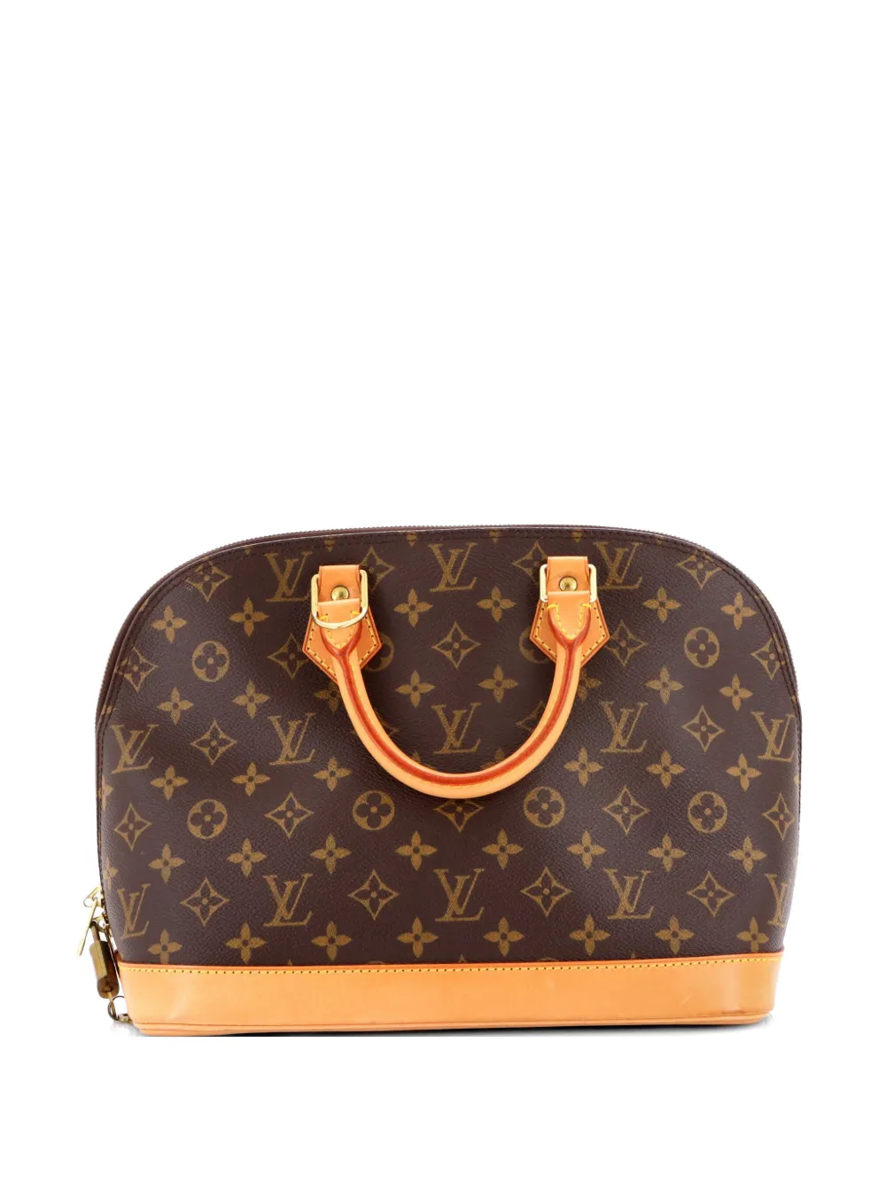 Louis Vuitton Vintage Alma PM Satchel-Tasche aus Canvas mit Monogramm PM in Braun Monogram-Leder