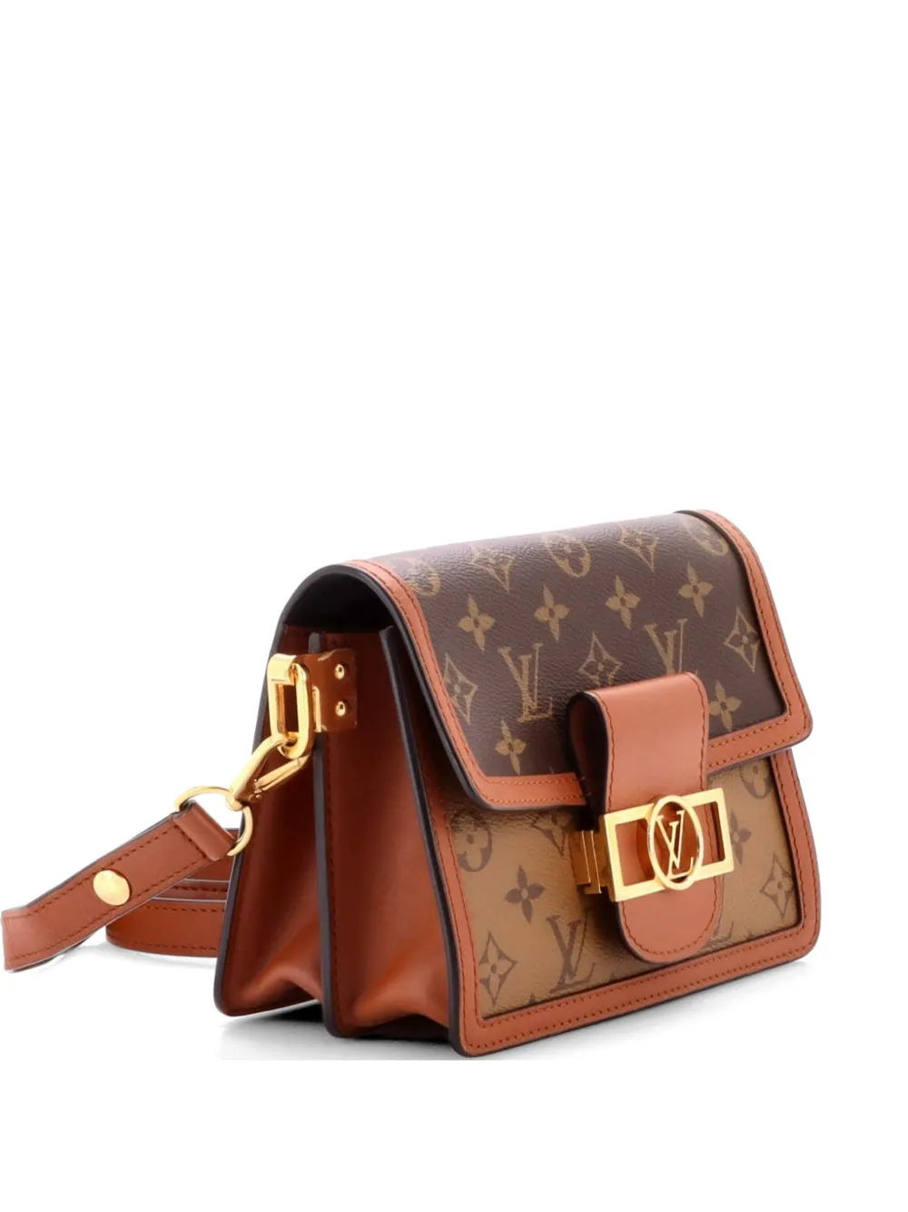 Louis Vuitton Pre-Owned Dauphine Shoulder Bag Reverse Monogram Canvas Mini crossbody bag - Marrone