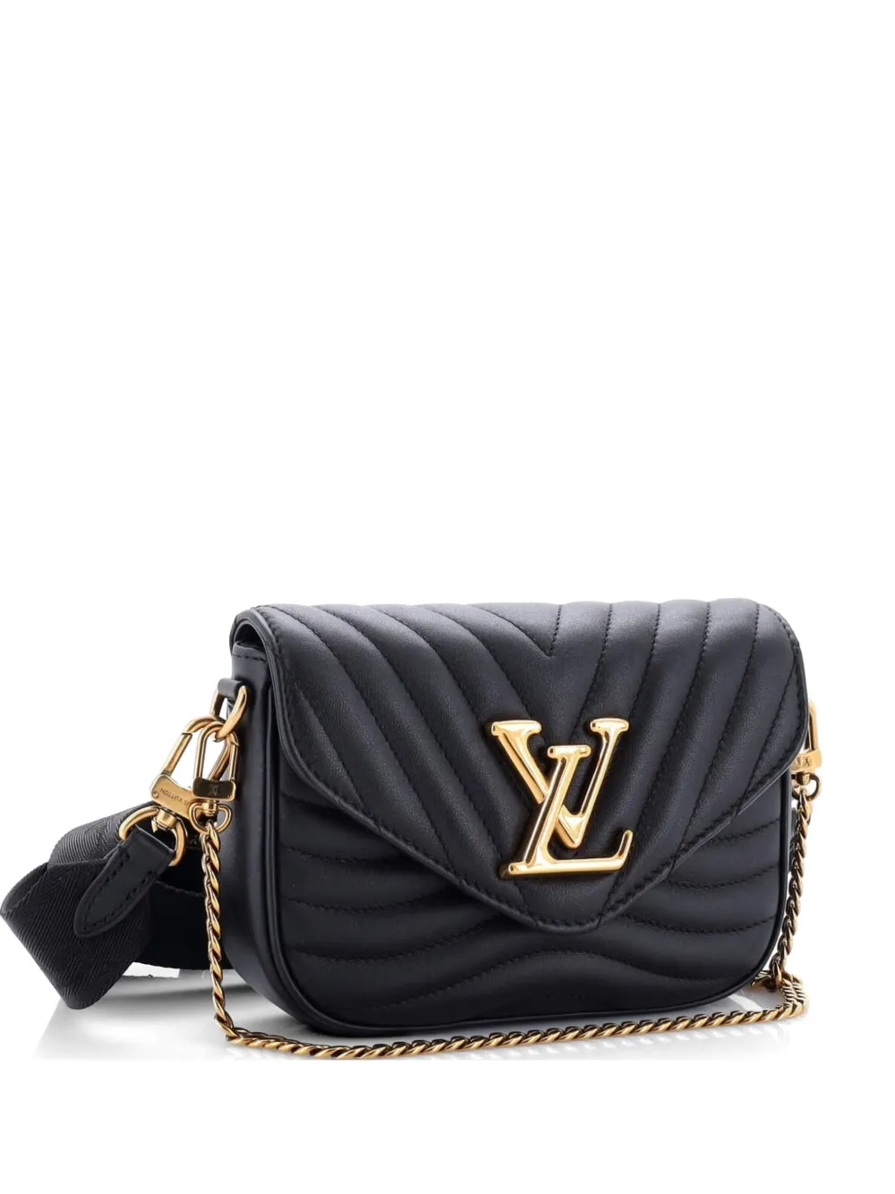 Louis Vuitton Pre-Owned New Wave Multi Pochette Quilted Leather crossbody bag - Nero