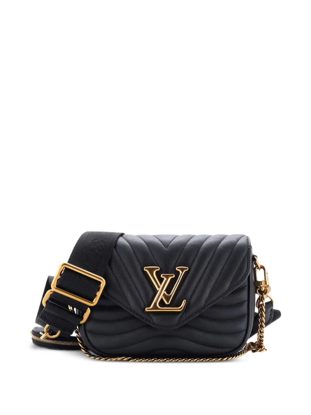 Louis Vuitton Pre-Owned New Wave Multi Pochette Quilted Leather crossbody bag - Nero