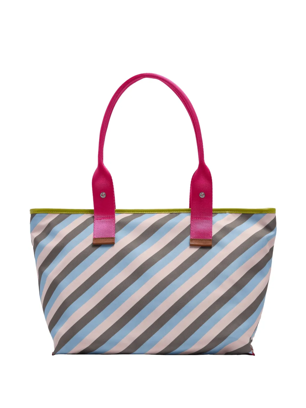  Lancel Medium Mistral Rollable Print Tote Bag - Blue 