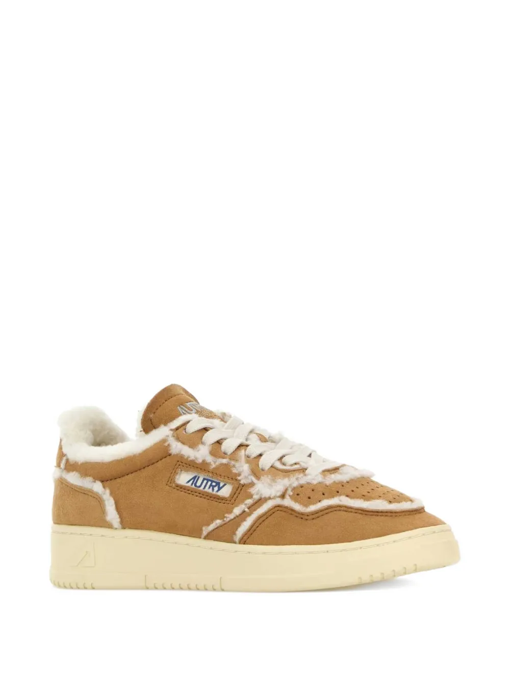 Autry Medalist suède katoenen sneakers Beige