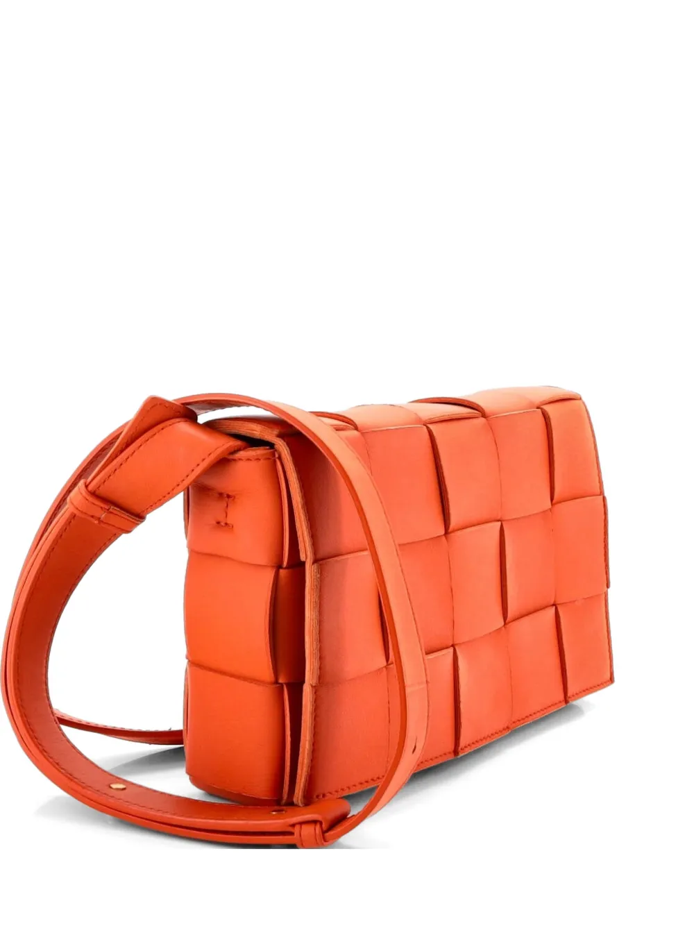 Cassette Maxi Intrecciato Leather Small Crossbody Bag
