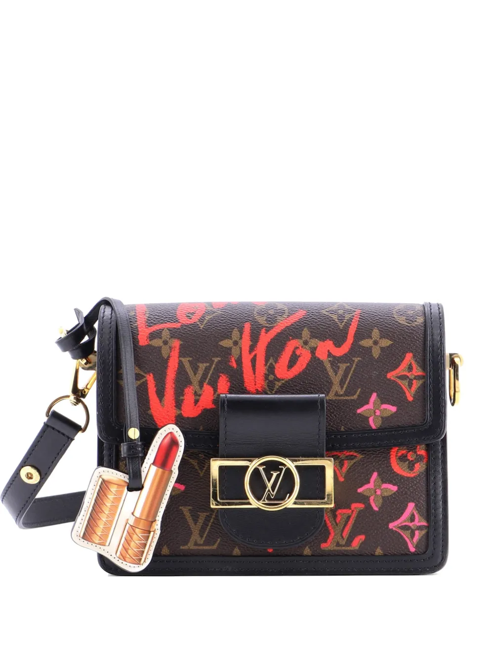 Louis Vuitton Pre-Owned Dauphine Shoulder Bag Limited Edition Fall in Love Monogram Canvas Mini crossbody bag - Marrone