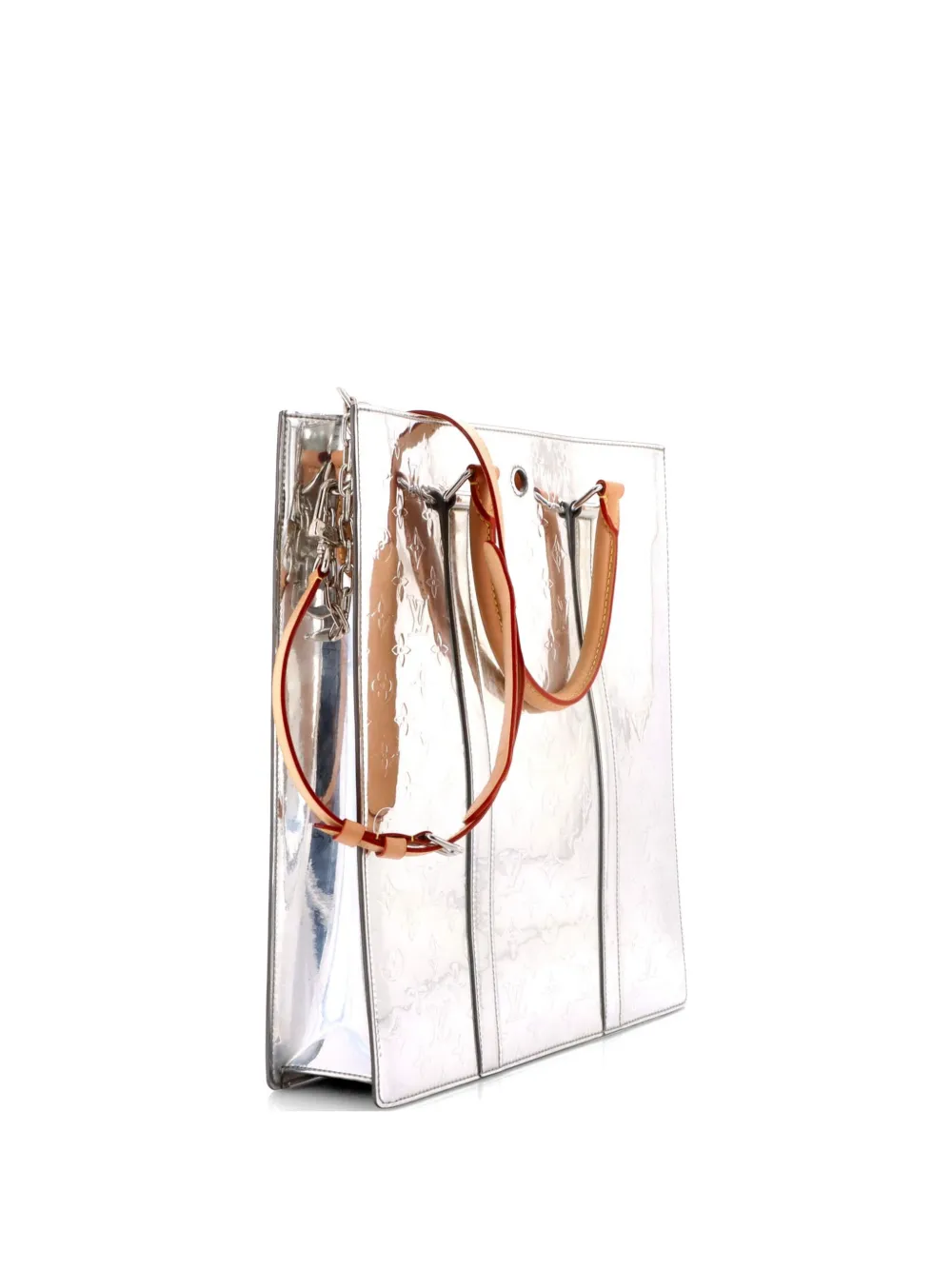 Louis Vuitton Pre-Owned Sac Plat Bag Monogram Mirror Coated Canvas tote bag - Argento