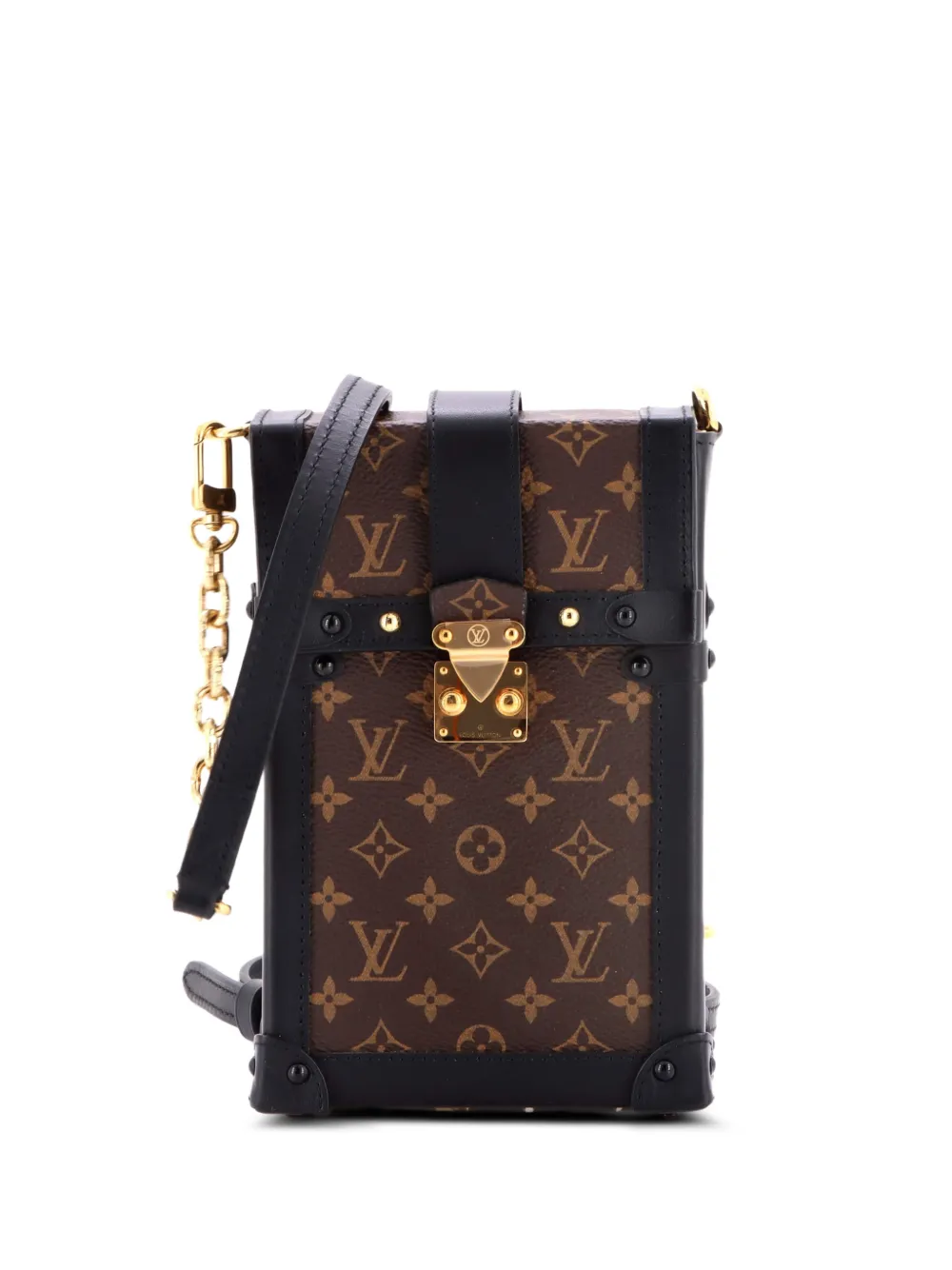 Louis Vuitton Pre-Owned Vertical Trunk Pochette Monogram Canvas crossbody bag - Schwarz
