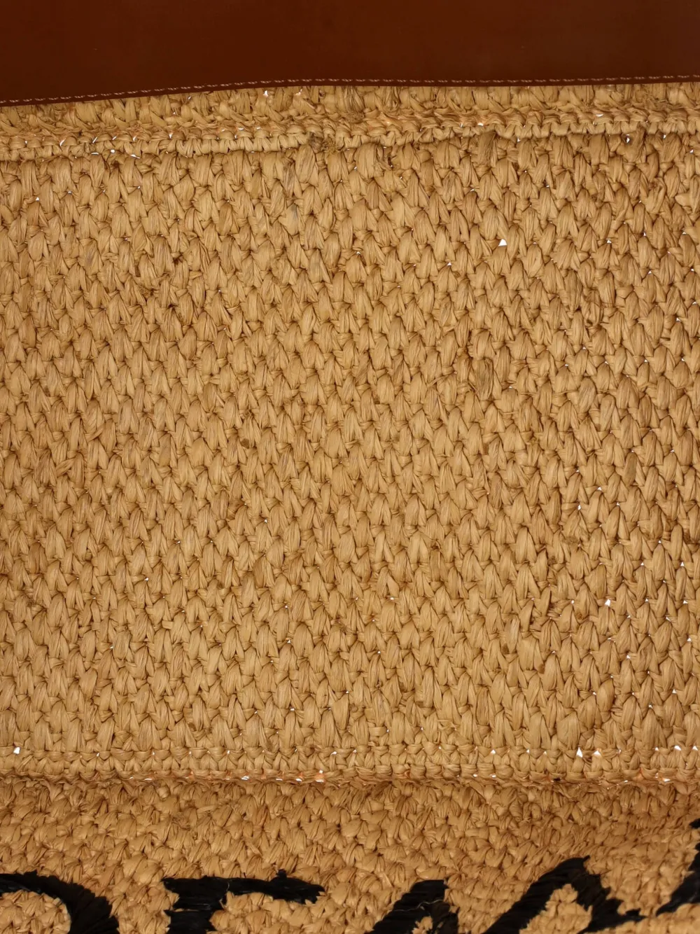 Paula's Ibiza Logo Raffia Large Tote Bag