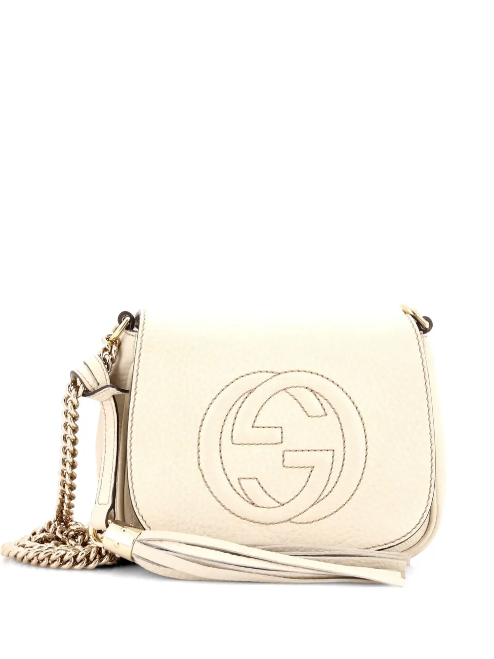 Gucci Pre-Owned Soho Chain Leather Small crossbody bag - Bianco
