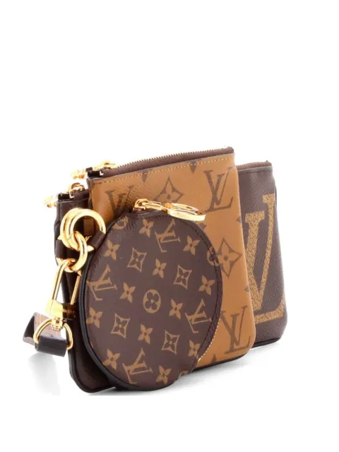 Louis Vuitton Pre-Owned bolsa de mano Trio Pouch con monograma Giant reversible