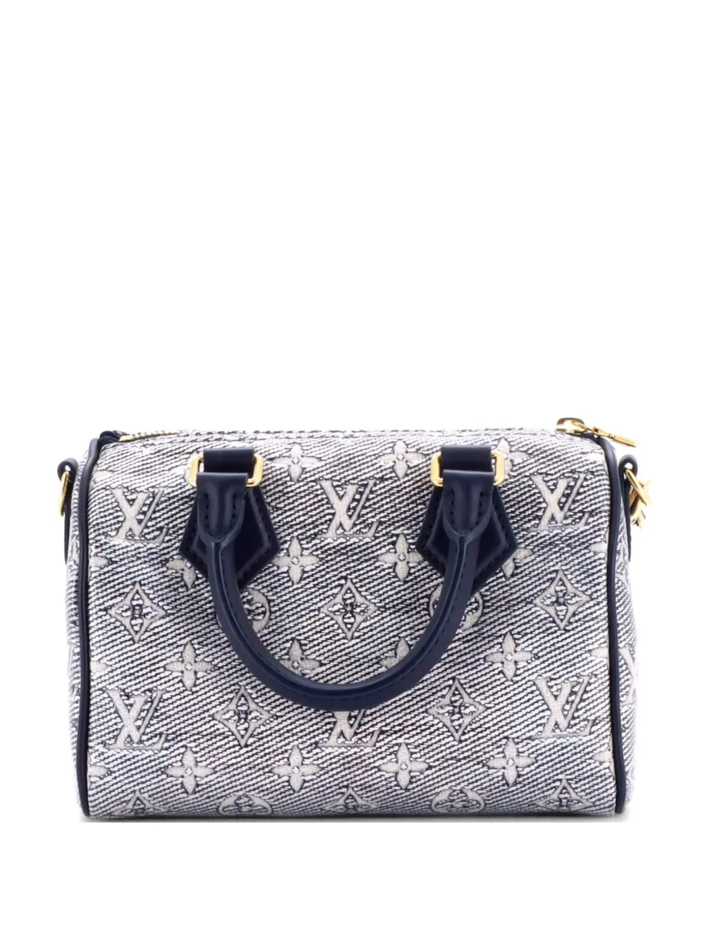 Louis Vuitton Pre-Owned Speedy Bandouliere Bag Monoglam Jacquard Canvas 20 satchel - Blu