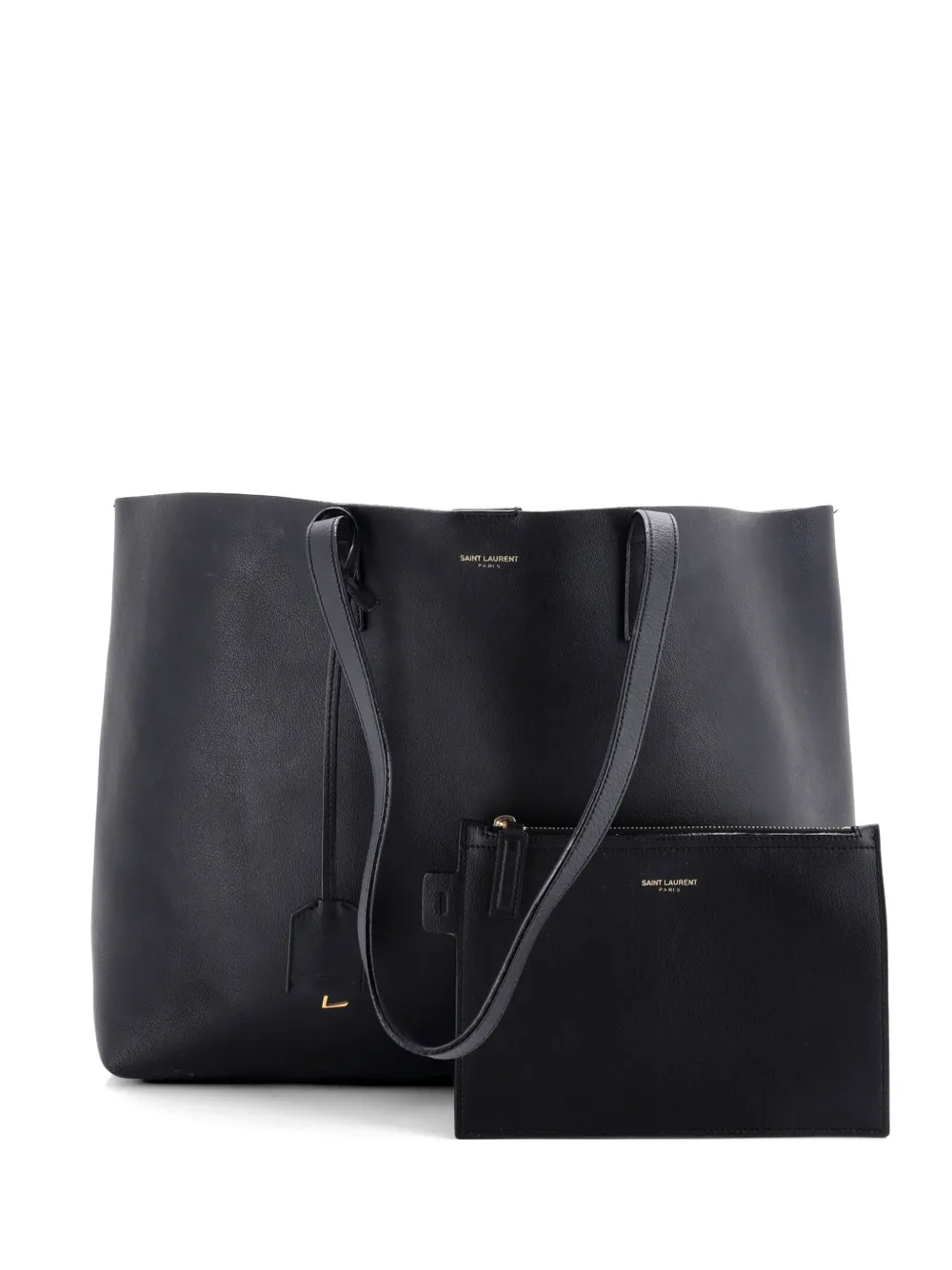 Saint Laurent Pre-Owned Shopper Leather Large tote bag - Nero