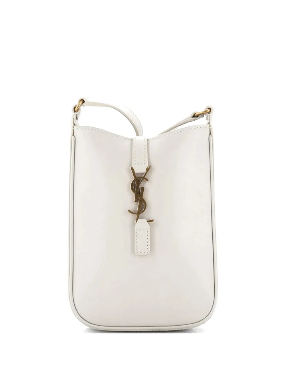 Saint Laurent Pre-Owned Le 5 a 7 Vertical Shoulder Bag Leather Mini crossbody bag - Toni neutri