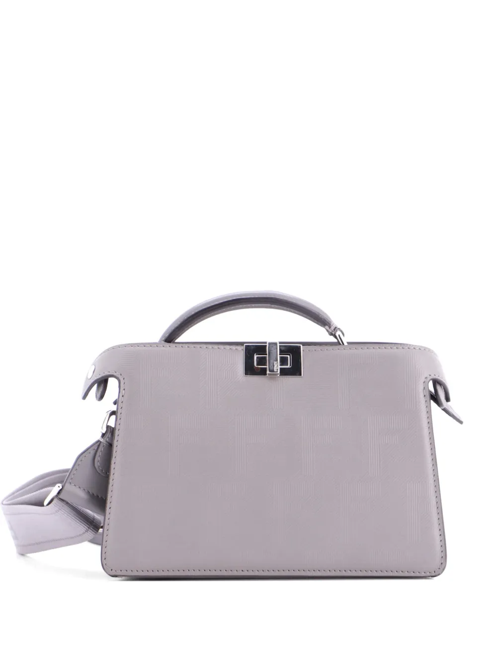 Fendi Pre-Owned Peekaboo ISeeU XCross Bag Zucca Leather satchel - Grau
