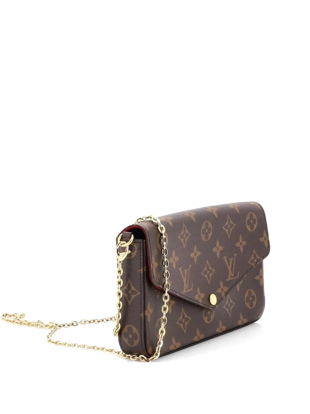 Louis Vuitton Pre-Owned Felicie Pochette Monogram Canvas crossbody bag - Marrone
