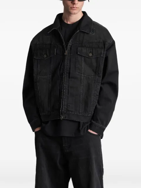 VETEMENTS zip-up denim jacket
