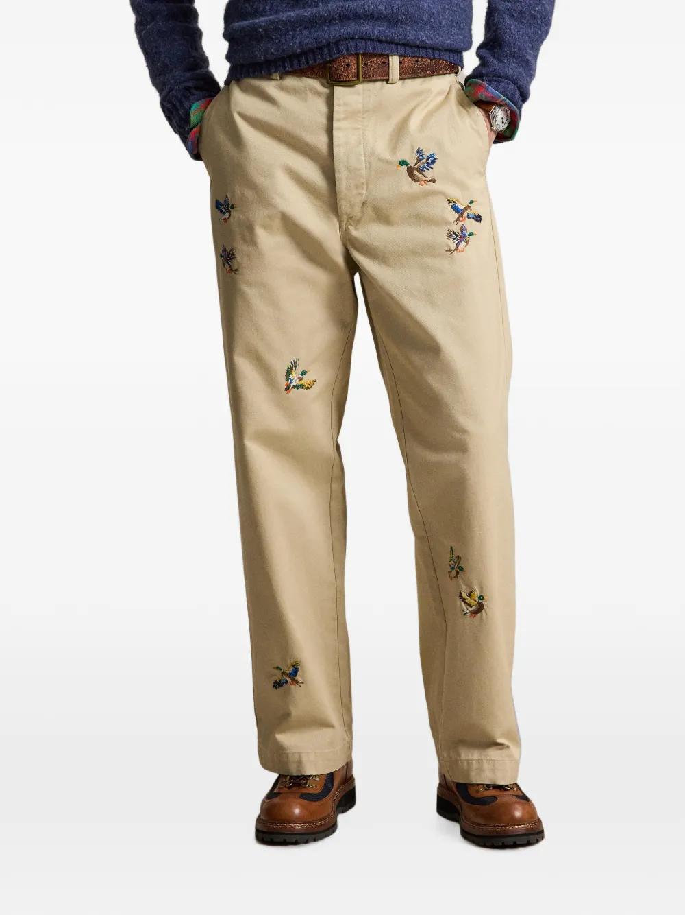 Polo Ralph Lauren The Big Chino met borduurwerk Beige