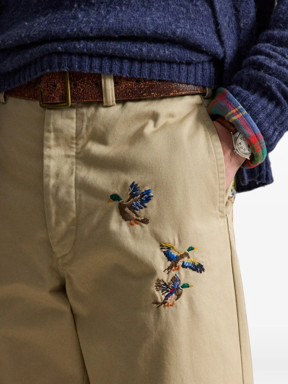 Polo Ralph Lauren The Big Chino met borduurwerk Beige