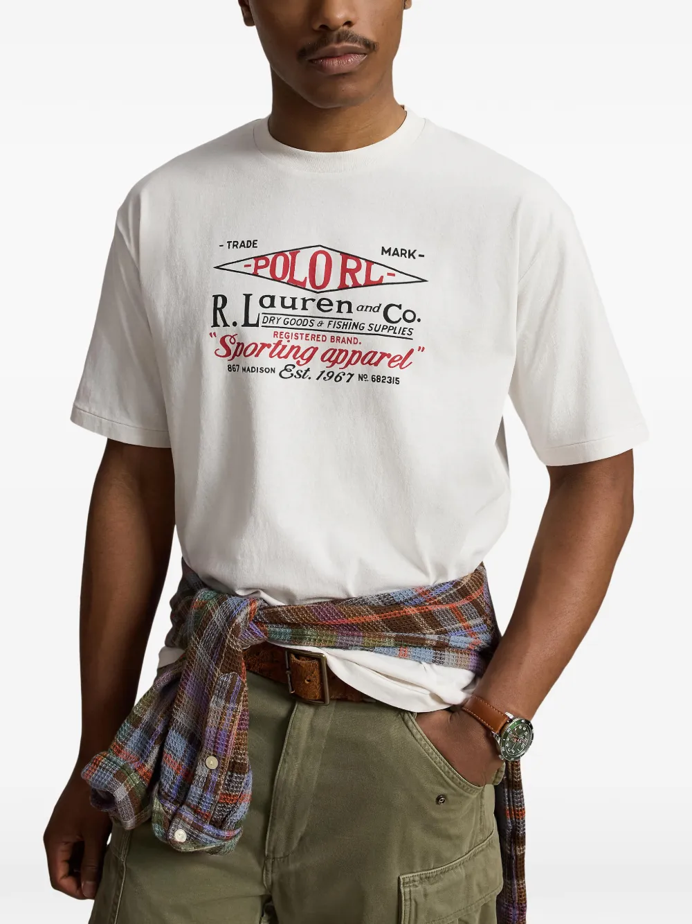 Polo Ralph Lauren T-shirt met grafische print Wit