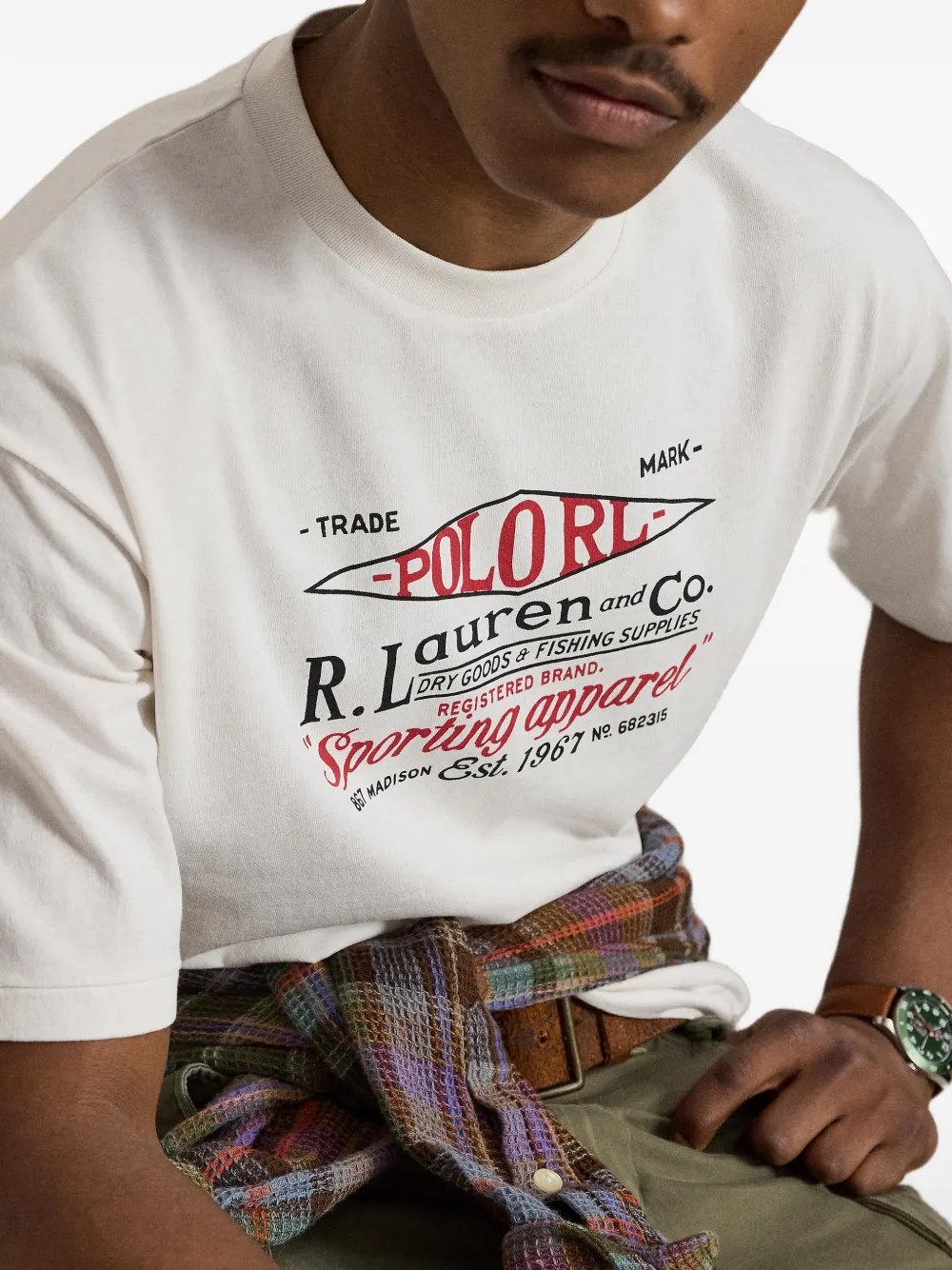 Polo Ralph Lauren T-shirt met grafische print Wit