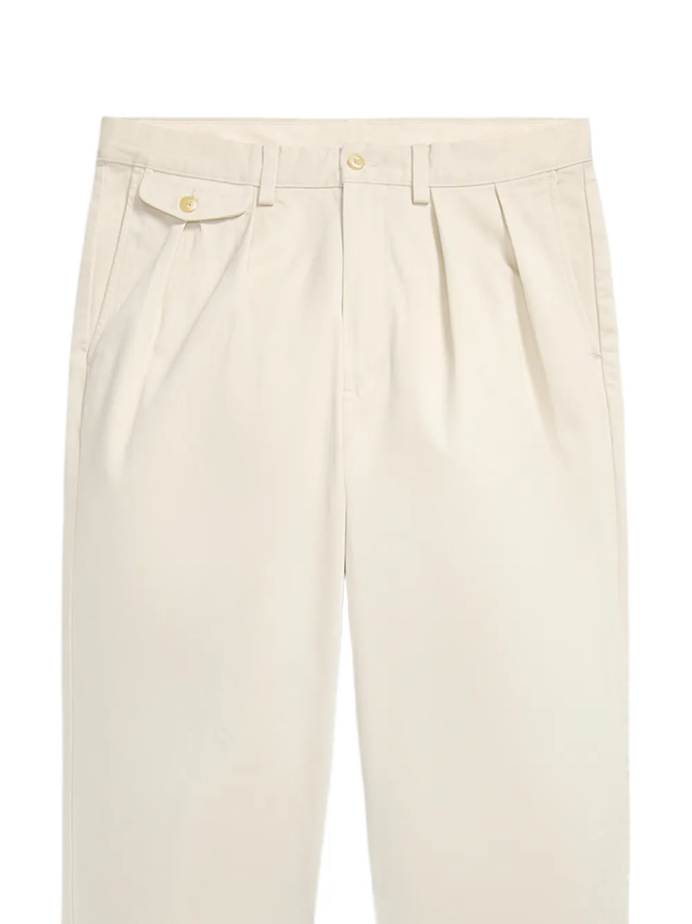 Polo Ralph Lauren Whitman ruimvallende plooibroek Beige