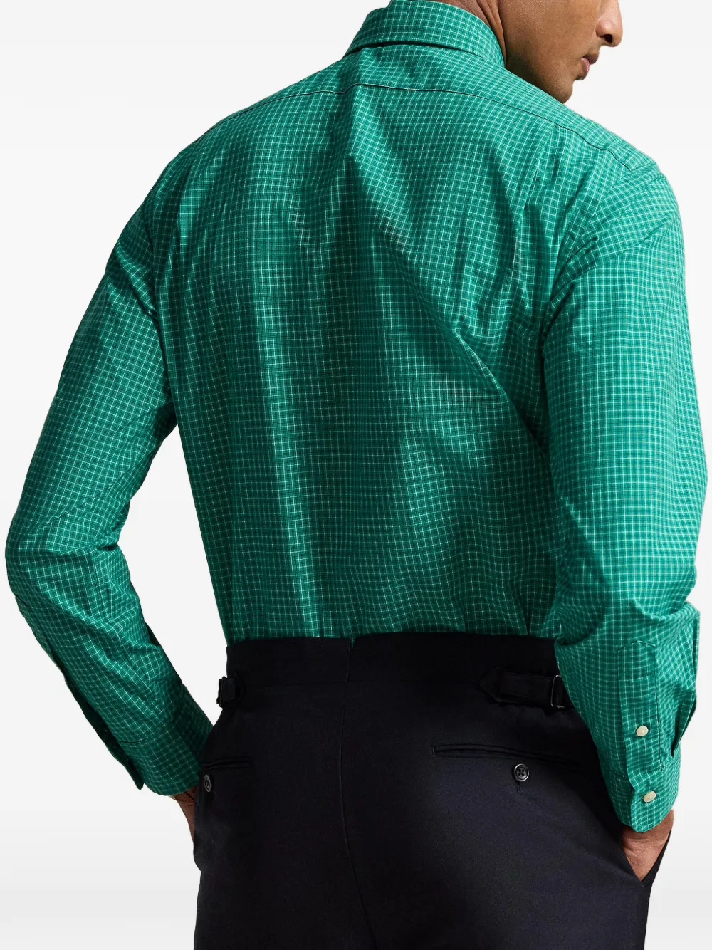 Polo Ralph Lauren Custom-Fit geruit popeline overhemd Groen