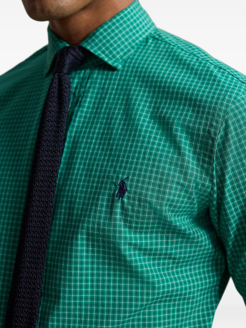 Polo Ralph Lauren Custom-Fit geruit popeline overhemd Groen