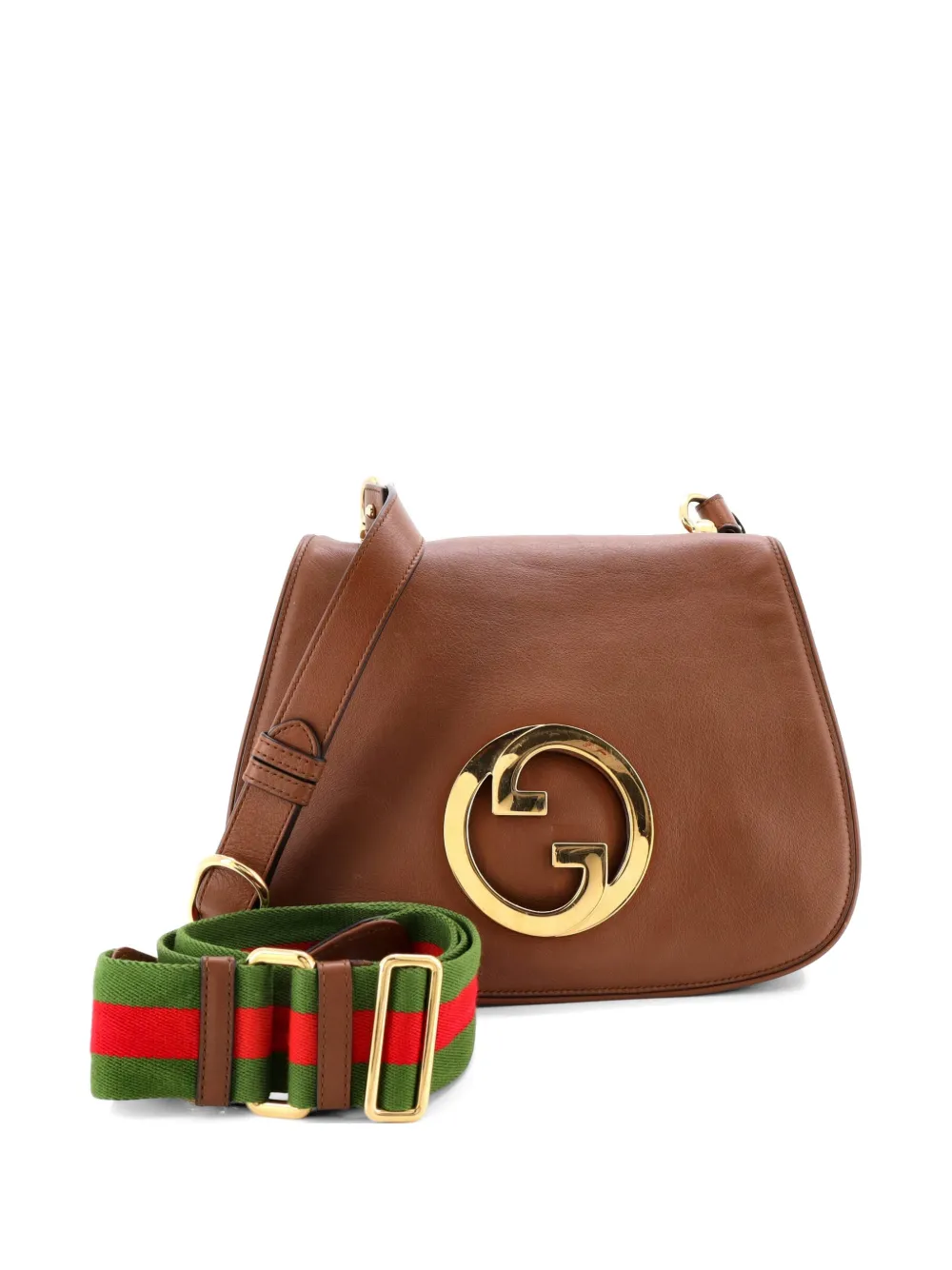 Gucci Pre-Owned Blondie NM Flap Leather Medium shoulder bag - Marrone