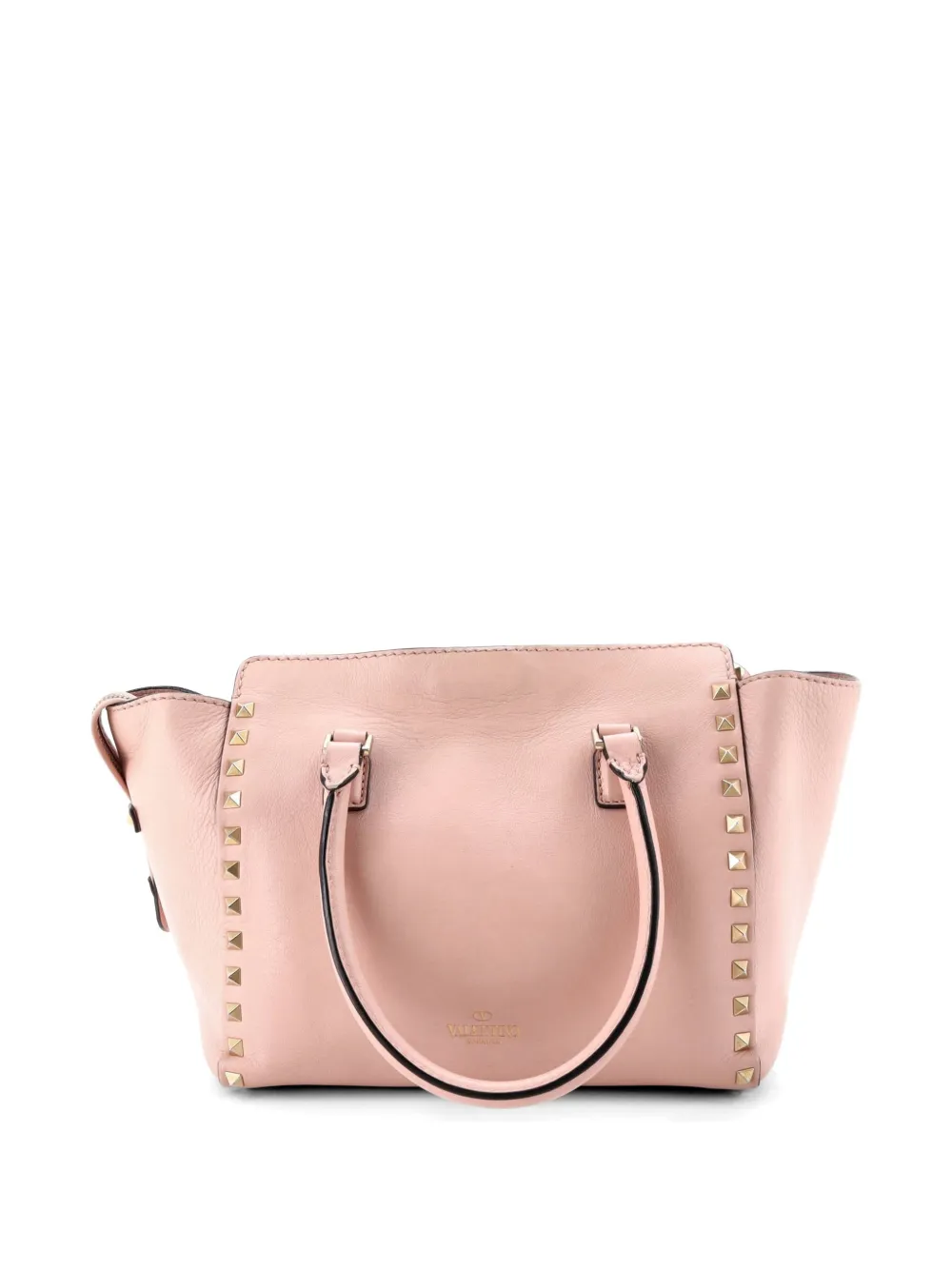 Rockstud Rigid Leather Small Tote Bag