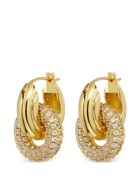 Luv Aj arracadas con detalles de cristal