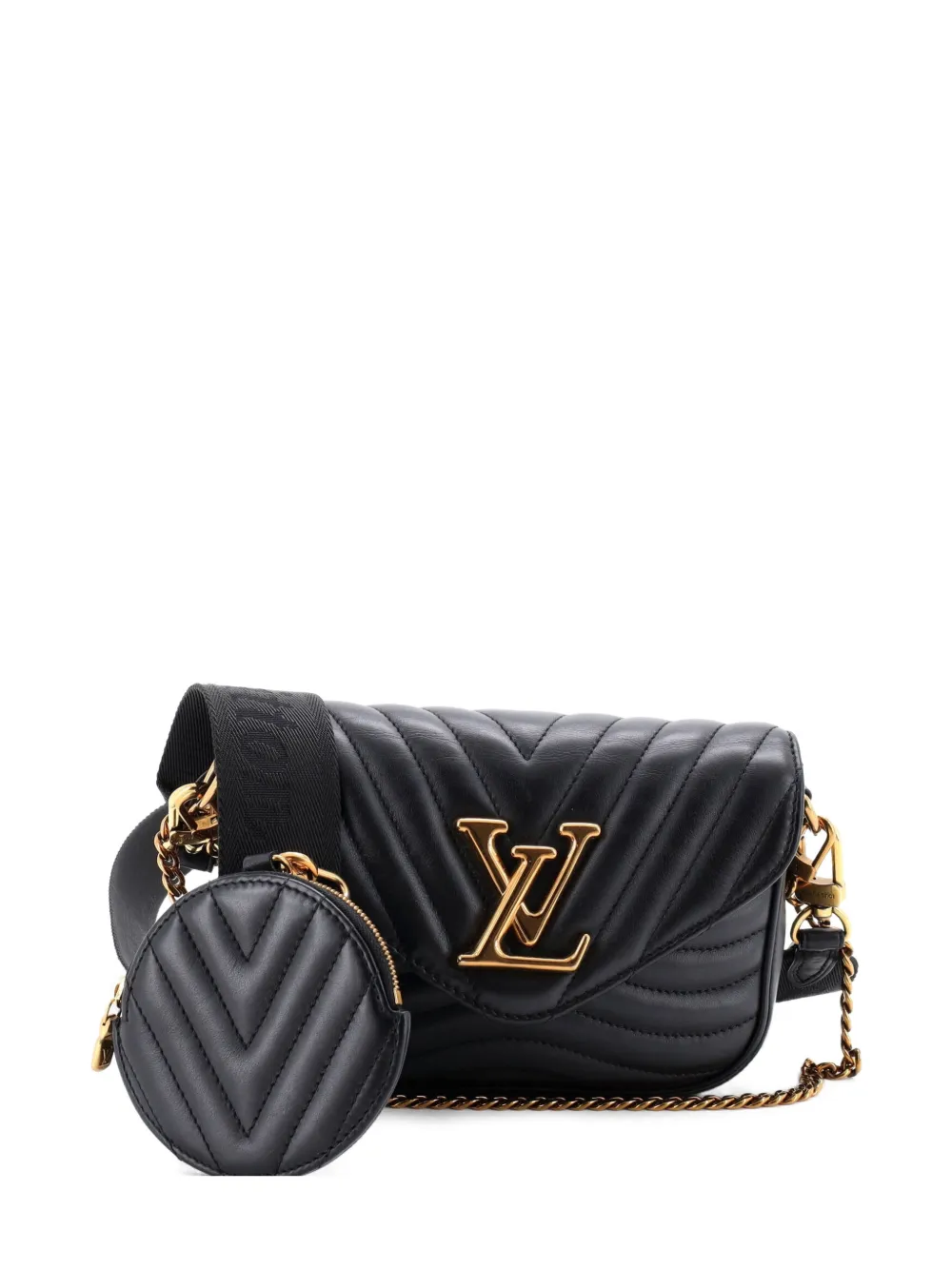 Louis Vuitton Pre-Owned New Wave Multi Pochette Quilted Leather crossbody bag - Nero