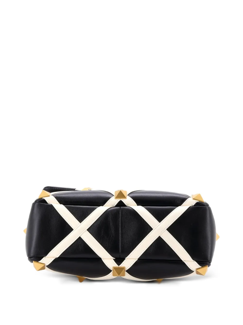 Roman Stud Flap Bag Quilted Leather Large Crossbody Bag