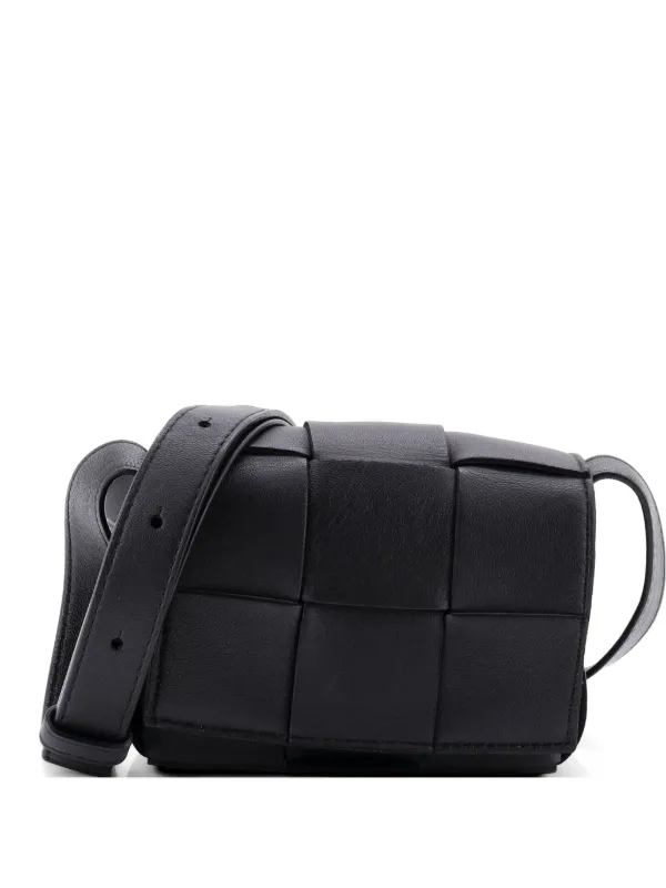 BOTTEGA VENETA キャンディカセット ショルダーバッグ ブラック Bottega Veneta Pre-Owned カセット マキシ イントレチャート