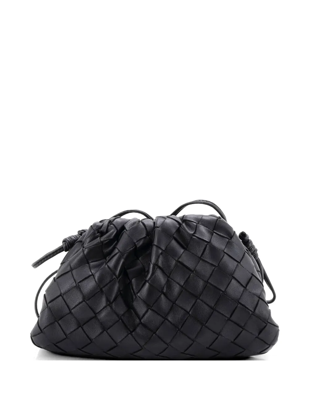 Bottega Veneta Pre-Owned The Pouch Intrecciato Nappa Mini crossbody bag - Black