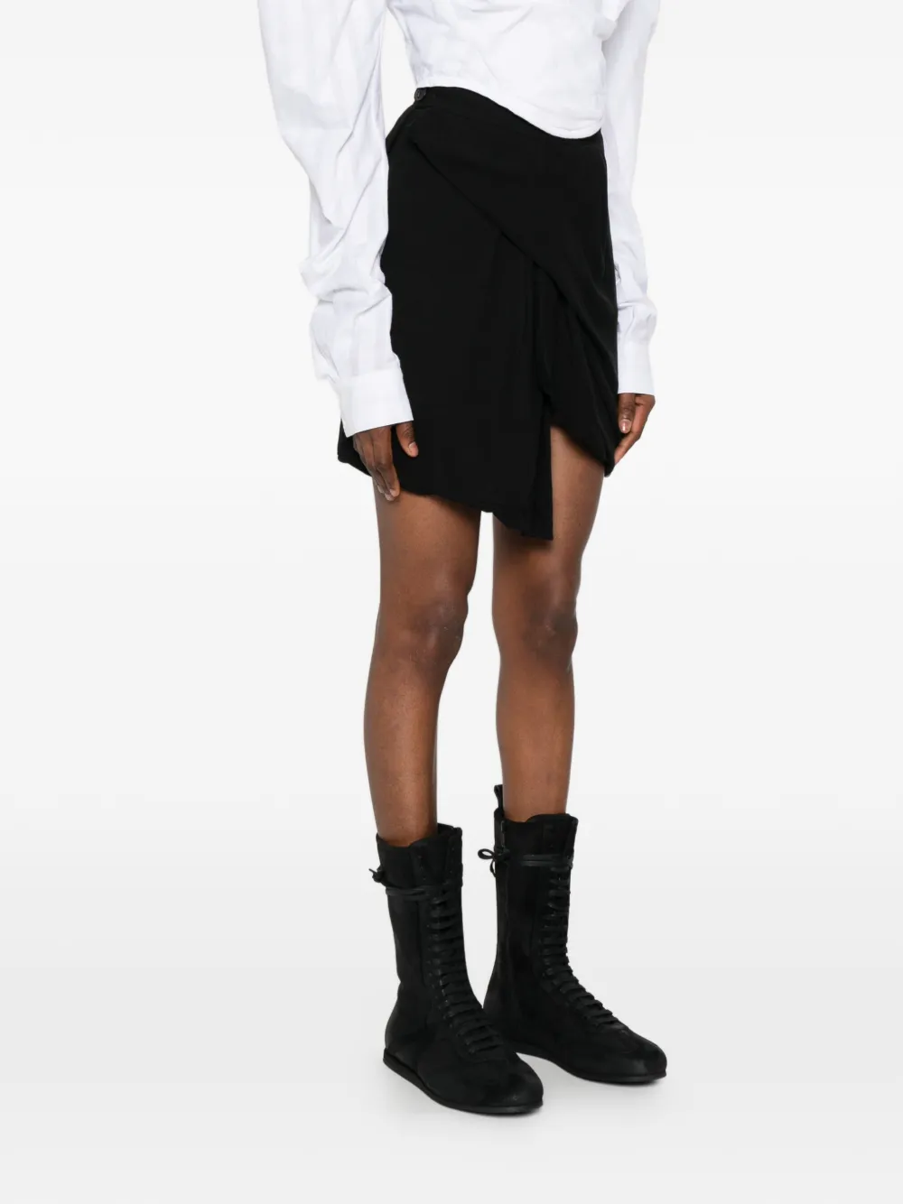 Vivienne Westwood Zora gedrapeerde asymmetrische rok Zwart