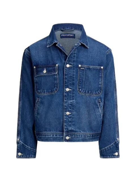 Polo Ralph Lauren limited-edition flag-artwork patch-pocket denim jacket