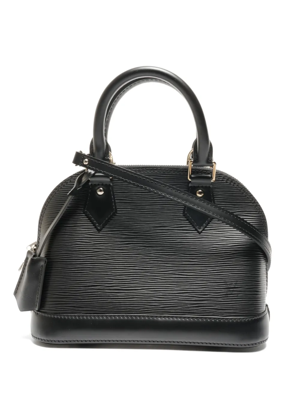 Pre-owned Louis Vuitton 2013 Bb Alma Handbag In Black