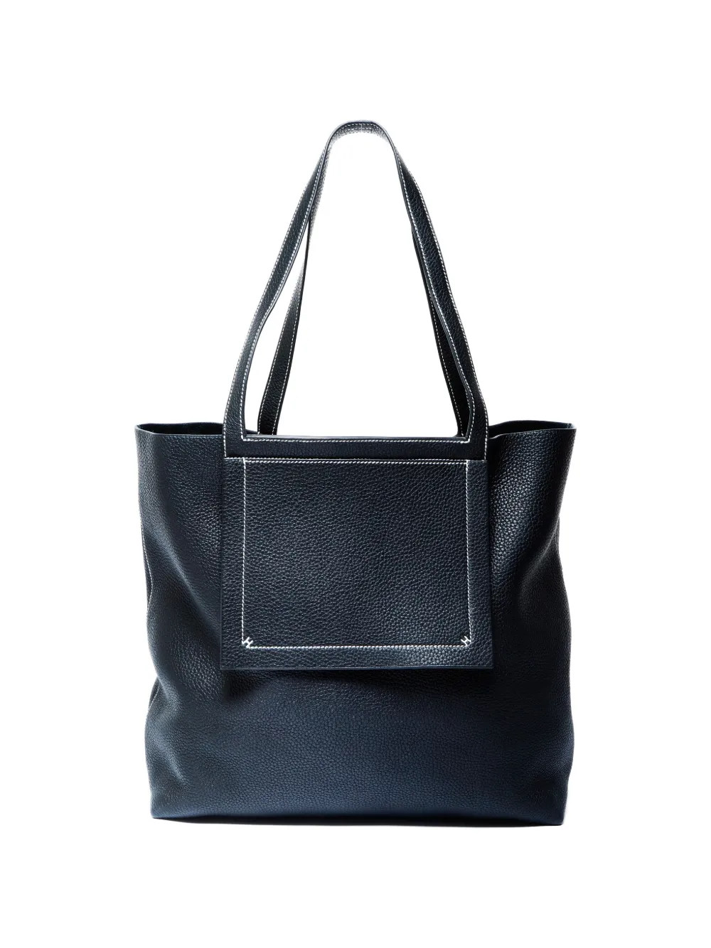 Hermès Pre-Owned 2021 grained leather tote bag - Black