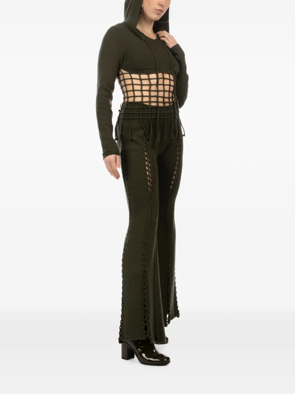 Isa Boulder Bootcut broek Groen