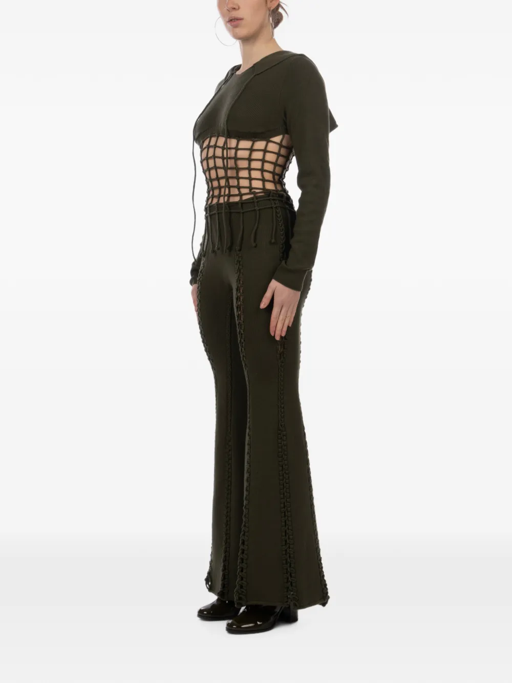 Isa Boulder Bootcut broek Groen