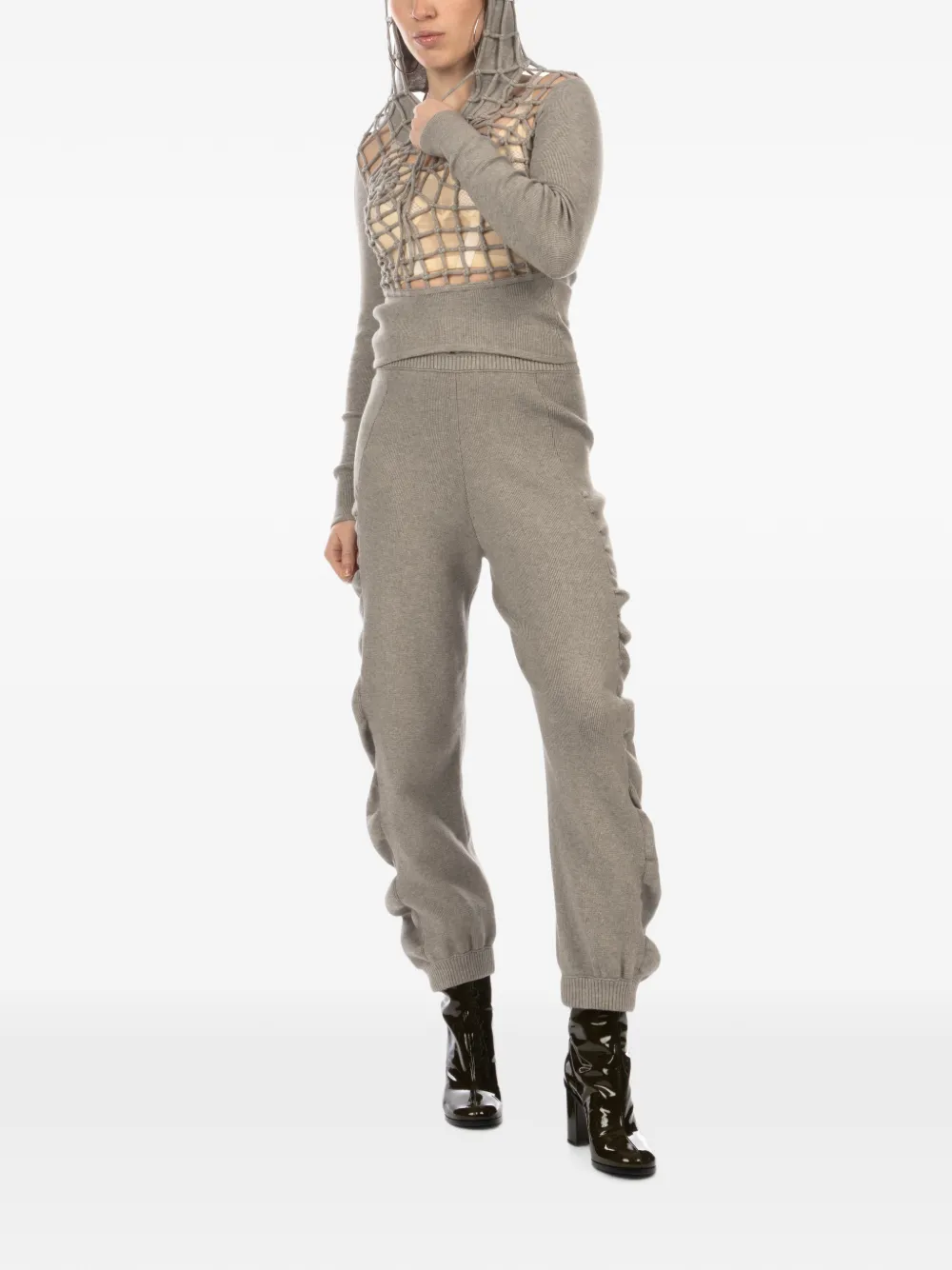 Isa Boulder Hoodie met opgestikte zak Grijs