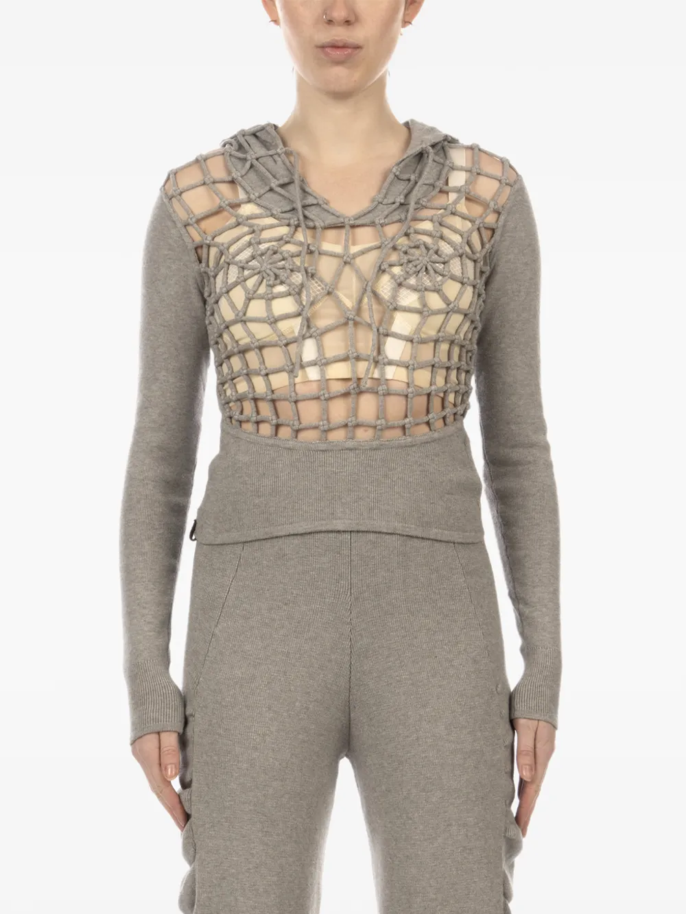 Isa Boulder long-sleeve hoodie - Grau