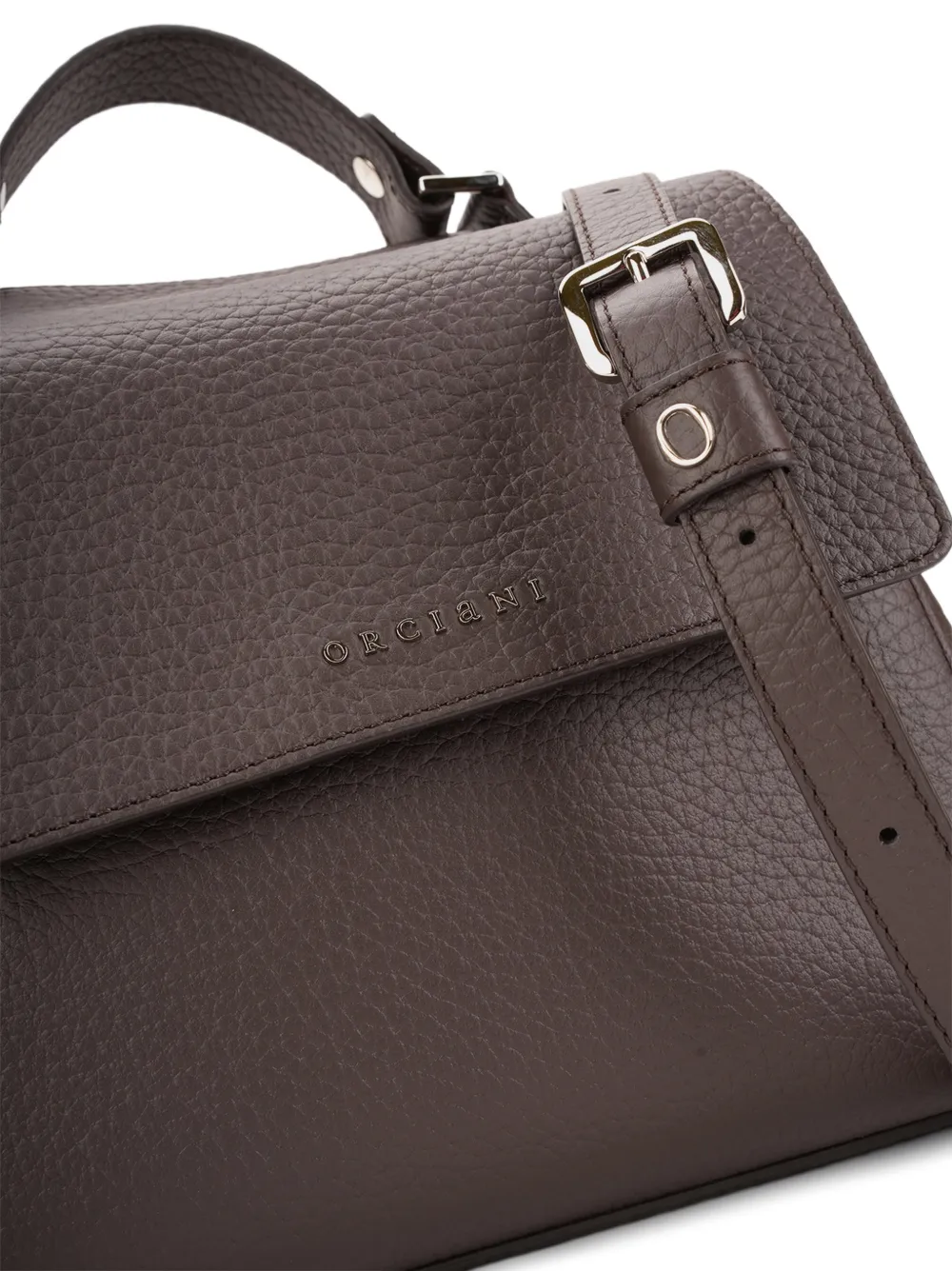 Orciani Sveva Soft leren shopper Bruin